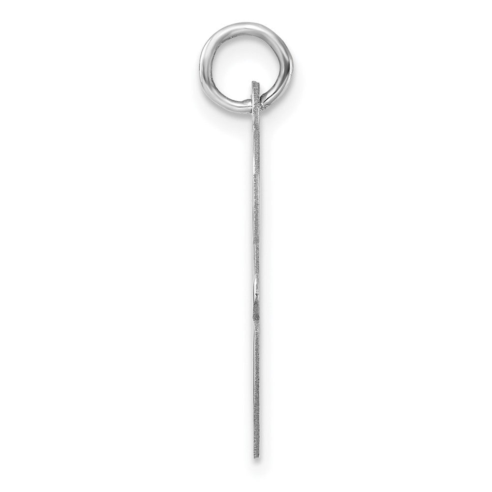 Groß Sterlingsilber Rhodiniert Schreibschrift Buchstabe G Initiale Charm