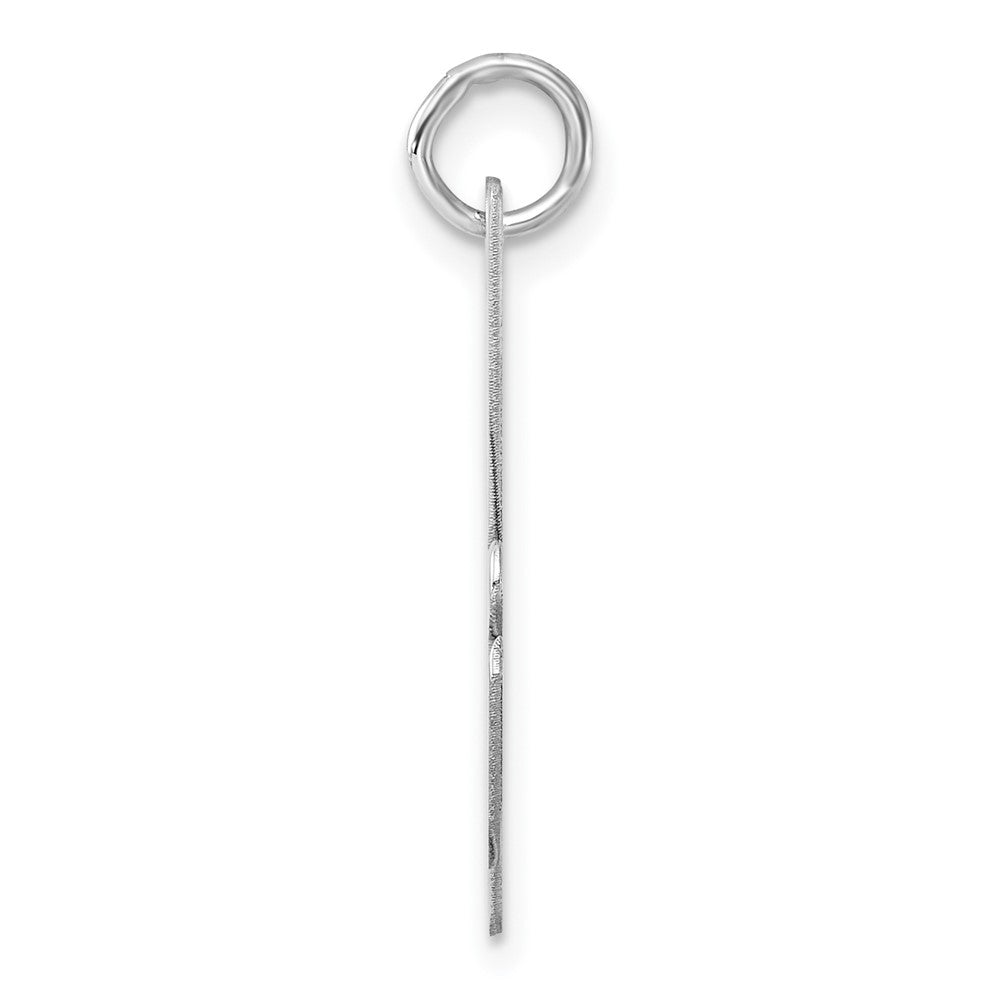 Groß Sterlingsilber Rhodiniert Schreibschrift Buchstabe H Initiale Charm