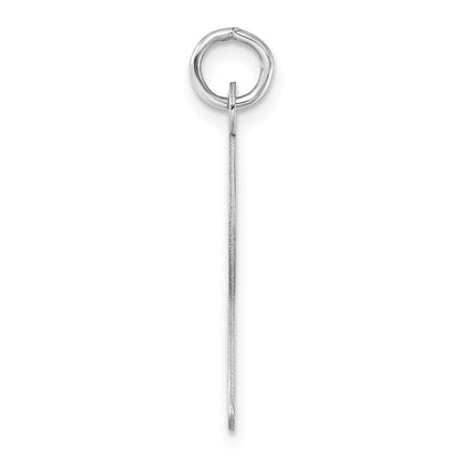 Groß Sterlingsilber Rhodiniert Schreibschrift Buchstabe I Initiale Charm