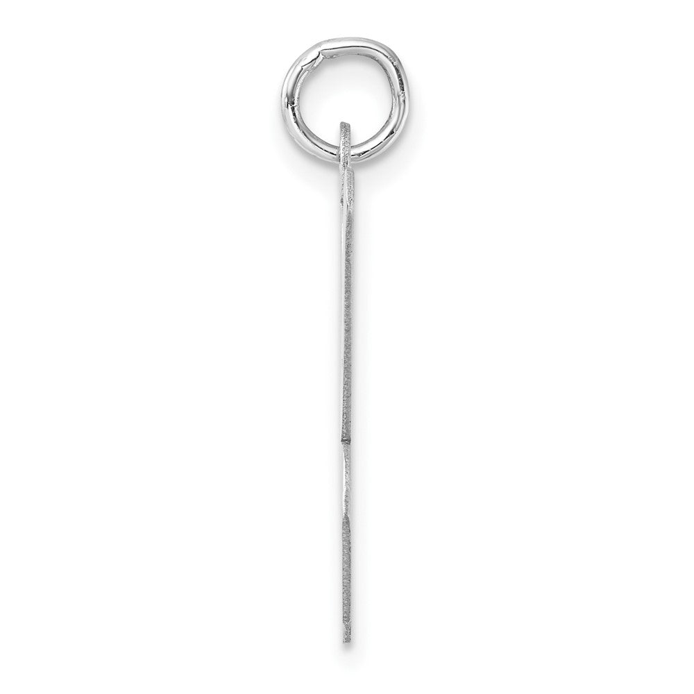 Groß Sterlingsilber Rhodiniert Schreibschrift Buchstabe K Initiale Charm