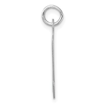 Groß Sterlingsilber Rhodiniert Schreibschrift Buchstabe M Initiale Charm