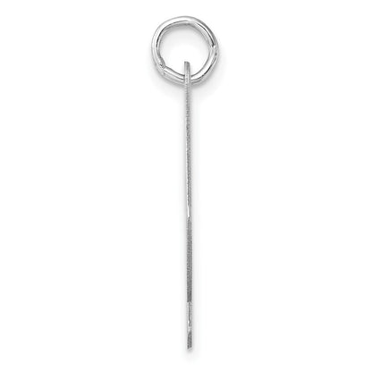 Groß Sterlingsilber Rhodiniert Schreibschrift Buchstabe N Initiale Charm