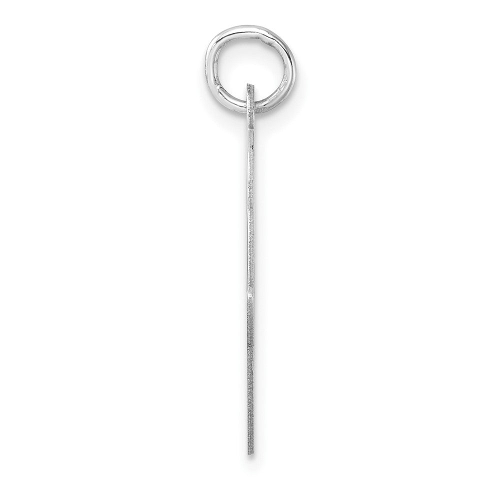 Groß Sterlingsilber Rhodiniert Schreibschrift Buchstabe O Initiale Charm