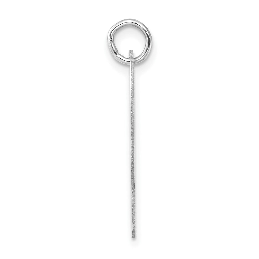 Groß Sterlingsilber Rhodiniert Schreibschrift Buchstabe P Initiale Charm