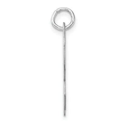 Groß Sterlingsilber Rhodiniert Schreibschrift Buchstabe R Initiale Charm