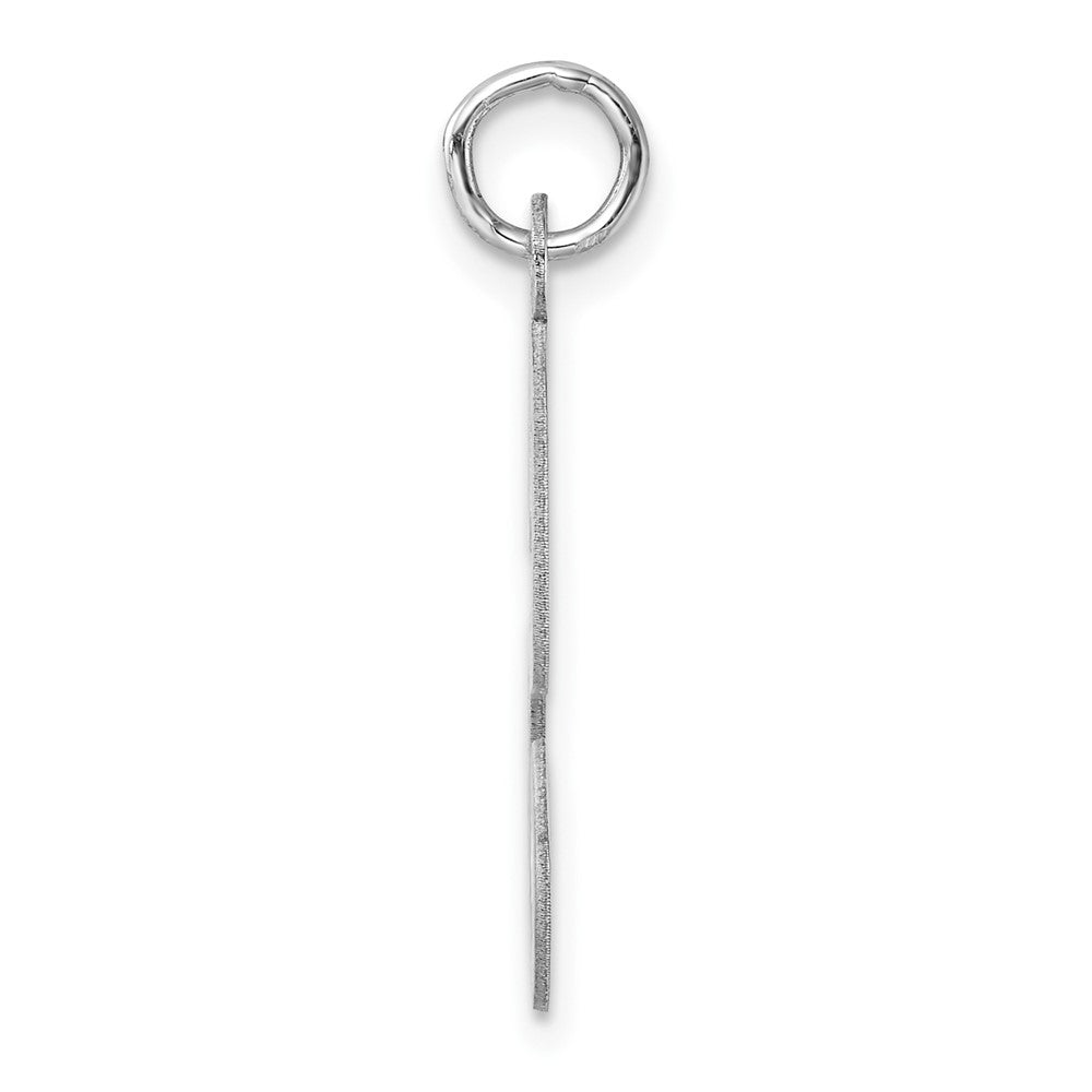 Groß Sterlingsilber Rhodiniert Schreibschrift Buchstabe S Initiale Charm