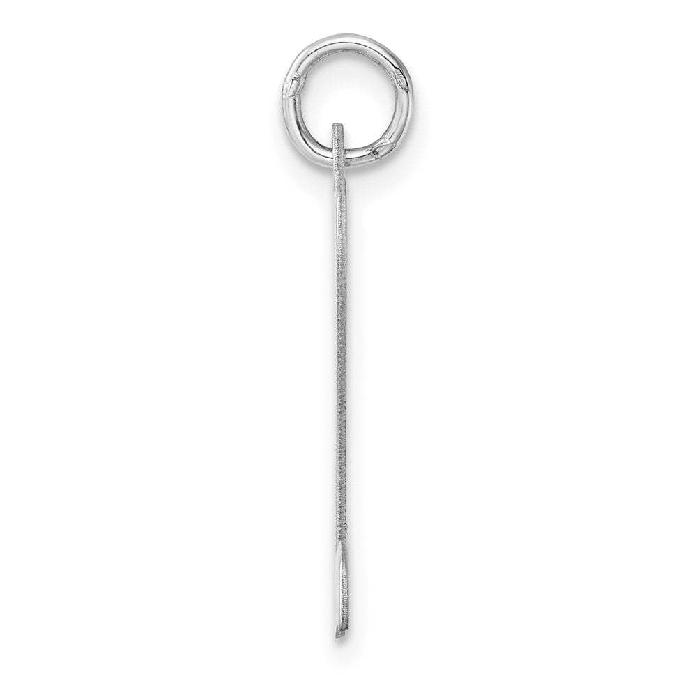 Groß Sterlingsilber Rhodiniert Schreibschrift Buchstabe Z Initiale Charm
