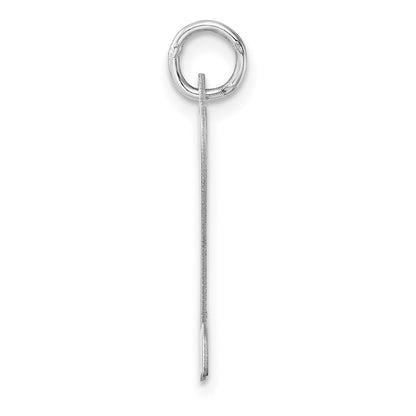 Groß Sterlingsilber Rhodiniert Schreibschrift Buchstabe Z Initiale Charm