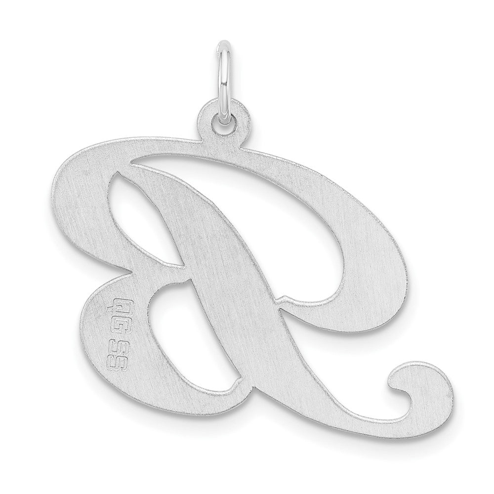Groß Sterlingsilber Rhodiniert Fantasie Schreibschrift Buchstabe B Initiale Charm