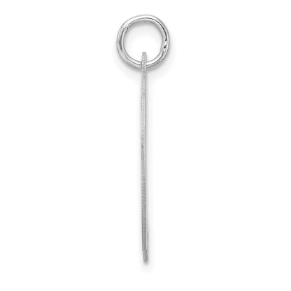 Groß Sterlingsilber Rhodiniert Fantasie Schreibschrift Buchstabe D Initiale Charm