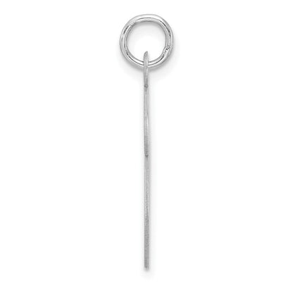 Groß Sterlingsilber Rhodiniert Fantasie Schreibschrift Buchstabe E Initiale Charm