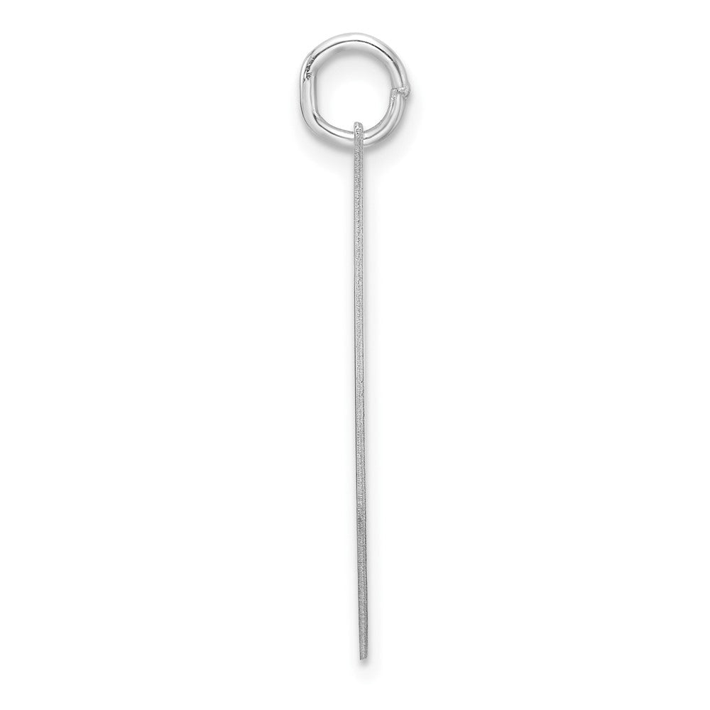 Groß Sterlingsilber Rhodiniert Fantasie Schreibschrift Buchstabe J Initiale Charm