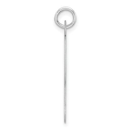 Groß Sterlingsilber Rhodiniert Fantasie Schreibschrift Buchstabe L Initiale Charm