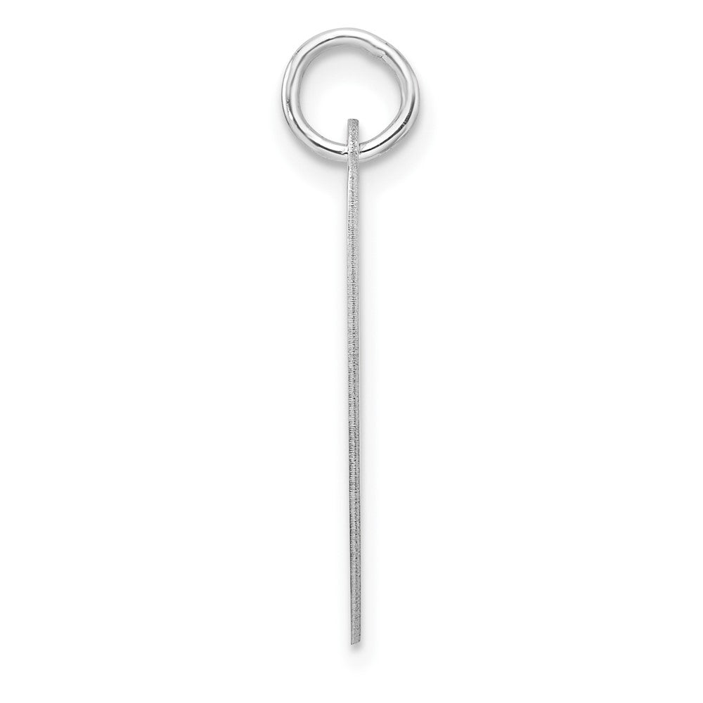 Groß Sterlingsilber Rhodiniert Fantasie Schreibschrift Buchstabe V Initiale Charm