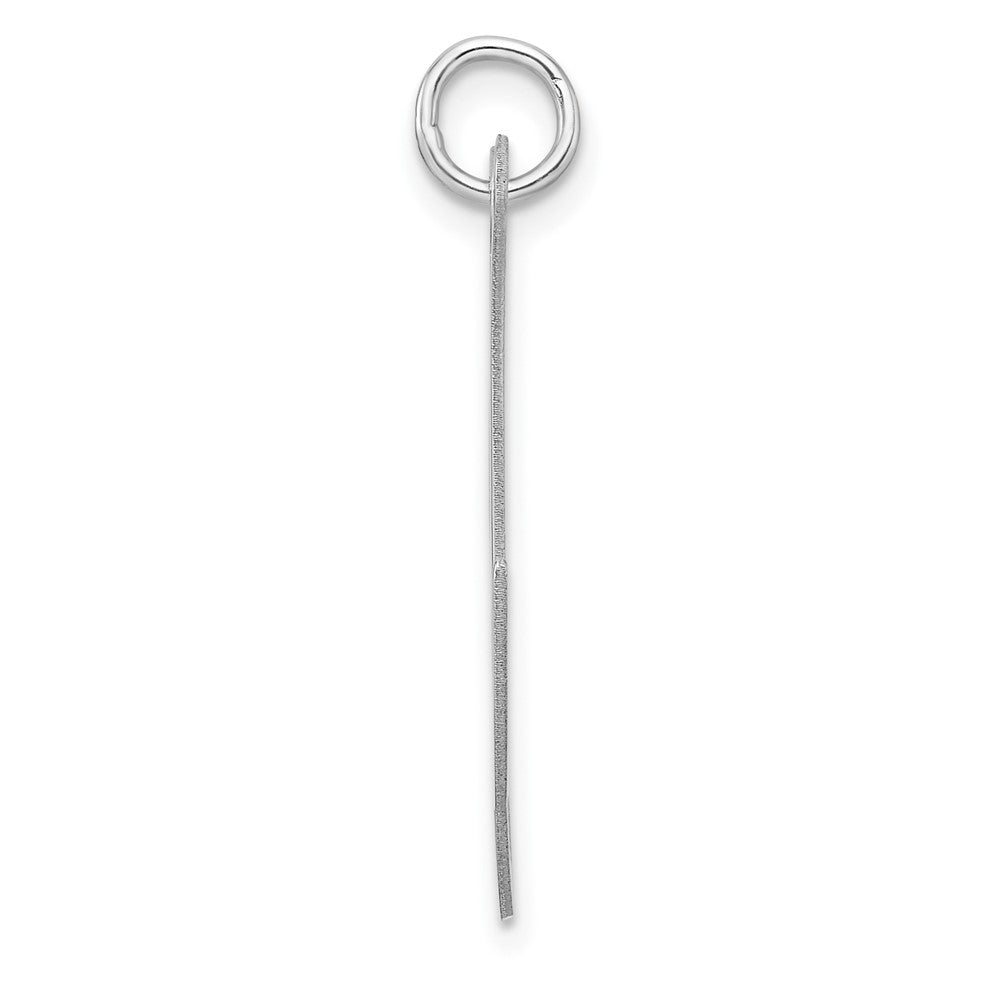 Groß Sterlingsilber Rhodiniert Fantasie Schreibschrift Buchstabe X Initiale Charm