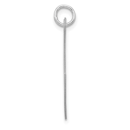 Groß Sterlingsilber Rhodiniert Fantasie Schreibschrift Buchstabe X Initiale Charm