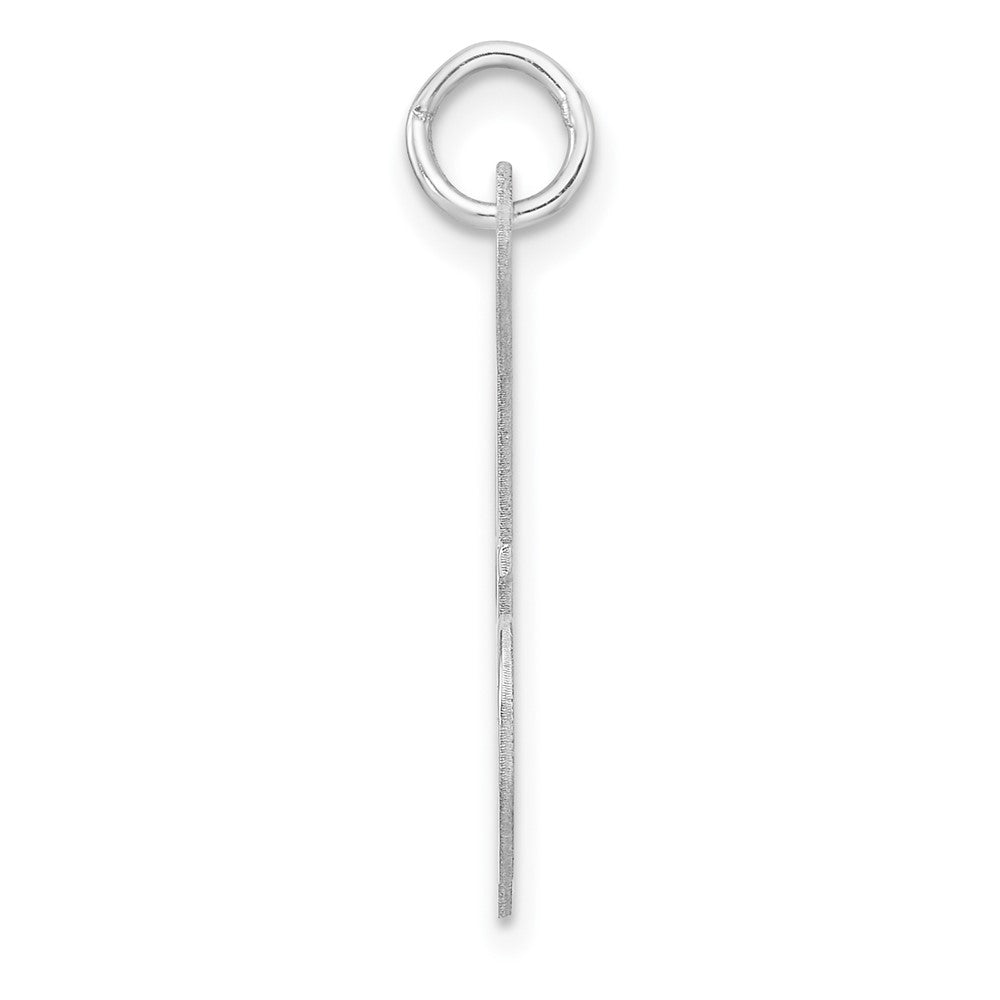 Groß Sterlingsilber Rhodiniert Fantasie Schreibschrift Buchstabe Z Initiale Charm
