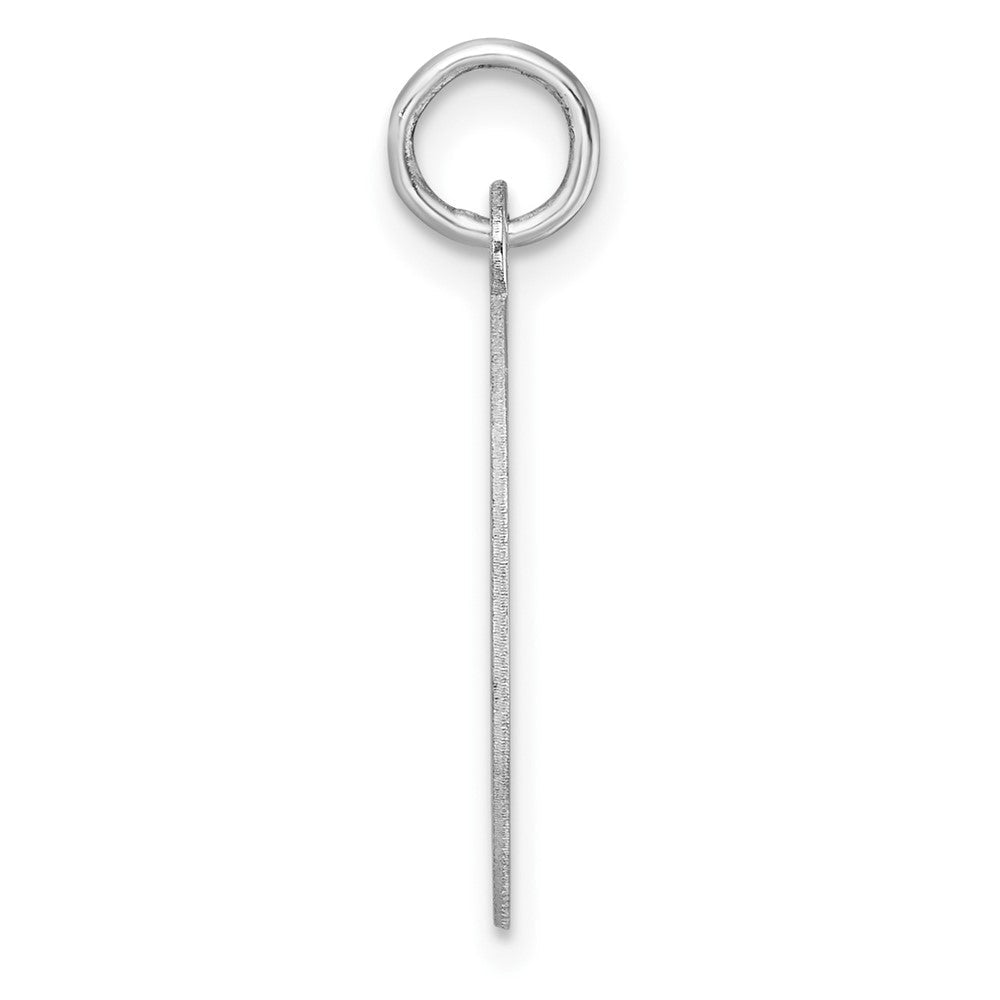 Groß Sterlingsilber Rhodiniert Block Buchstabe G Initiale Charm