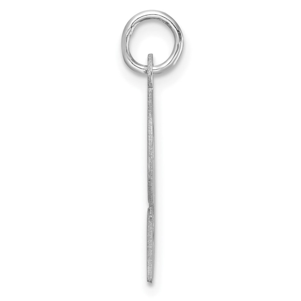 Groß Sterlingsilber Rhodiniert Block Buchstabe S Initiale Charm