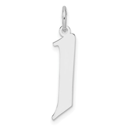 Klein Sterlingsilber Rhodiniert Artisan Block Buchstabe J Initiale Charm