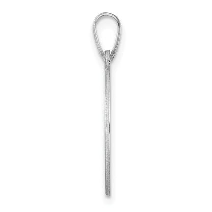 Klein Sterlingsilber Rhodiniert Fantasie Schreibschrift Buchstabe B Initiale Anhänger