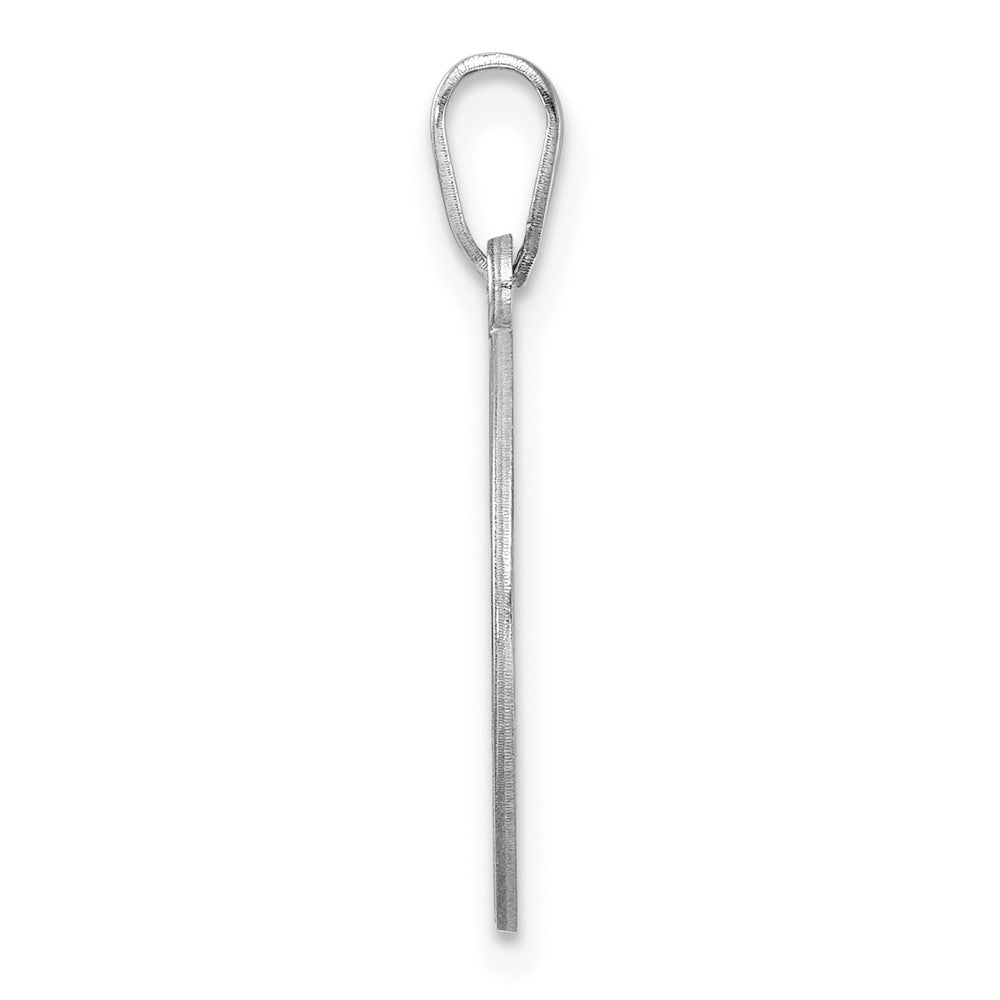 Klein Sterlingsilber Rhodiniert Fantasie Schreibschrift Buchstabe C Initiale Anhänger