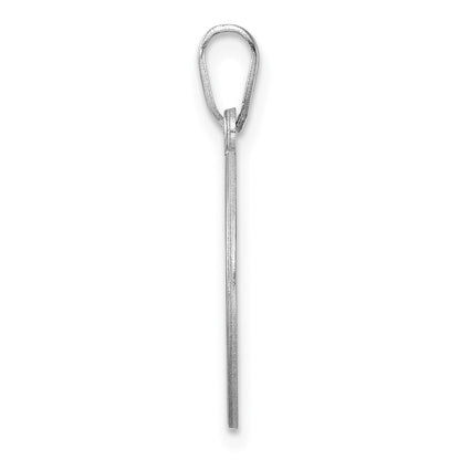Klein Sterlingsilber Rhodiniert Fantasie Schreibschrift Buchstabe C Initiale Anhänger