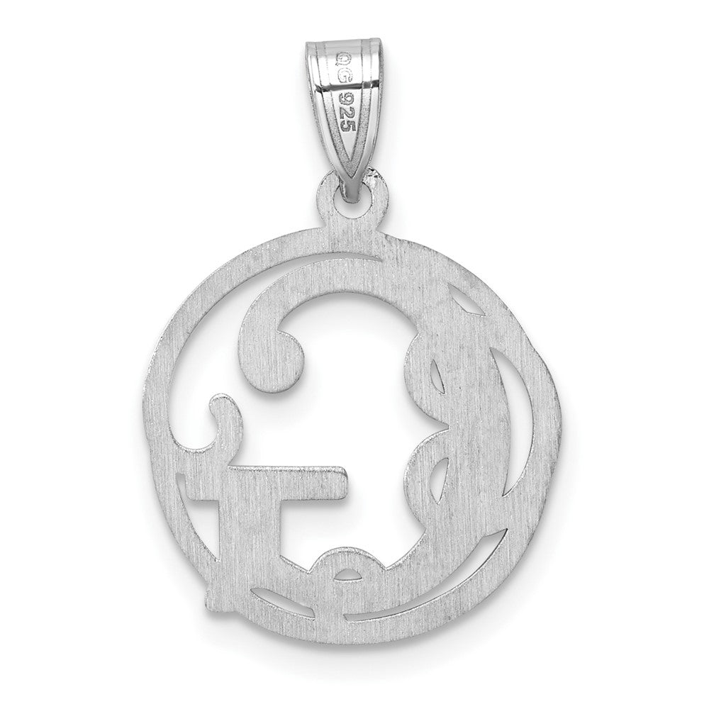 Klein Sterlingsilber Rhodiniert Fantasie Schreibschrift Buchstabe G Initiale Anhänger