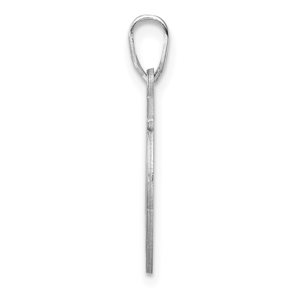 Klein Sterlingsilber Rhodiniert Fantasie Schreibschrift Buchstabe H Initiale Anhänger