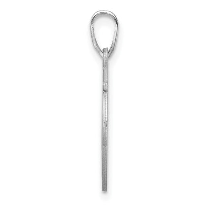 Klein Sterlingsilber Rhodiniert Fantasie Schreibschrift Buchstabe H Initiale Anhänger