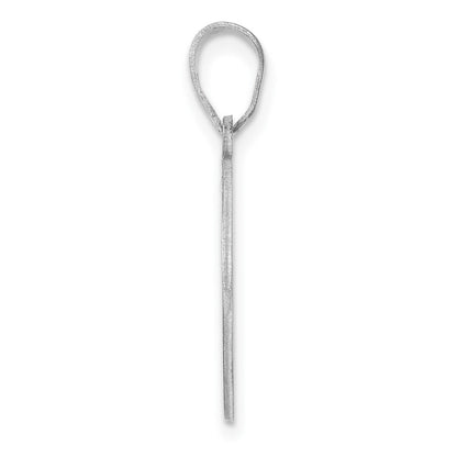 Klein Sterlingsilber Rhodiniert Fantasie Schreibschrift Buchstabe P Initiale Anhänger