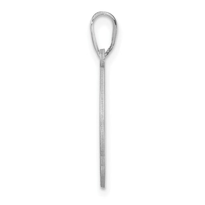 Klein Sterlingsilber Rhodiniert Fantasie Schreibschrift Buchstabe R Initiale Anhänger