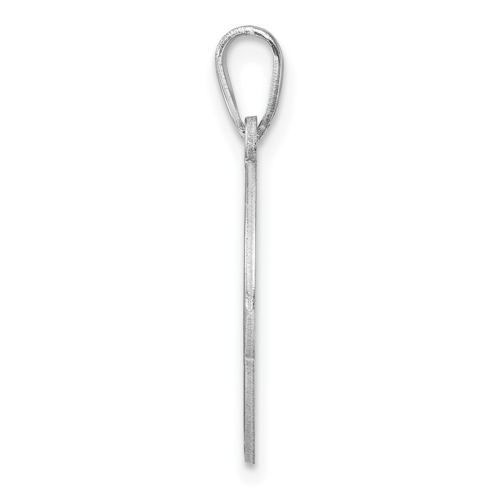 Klein Sterlingsilber Rhodiniert Fantasie Schreibschrift Buchstabe S Initiale Anhänger