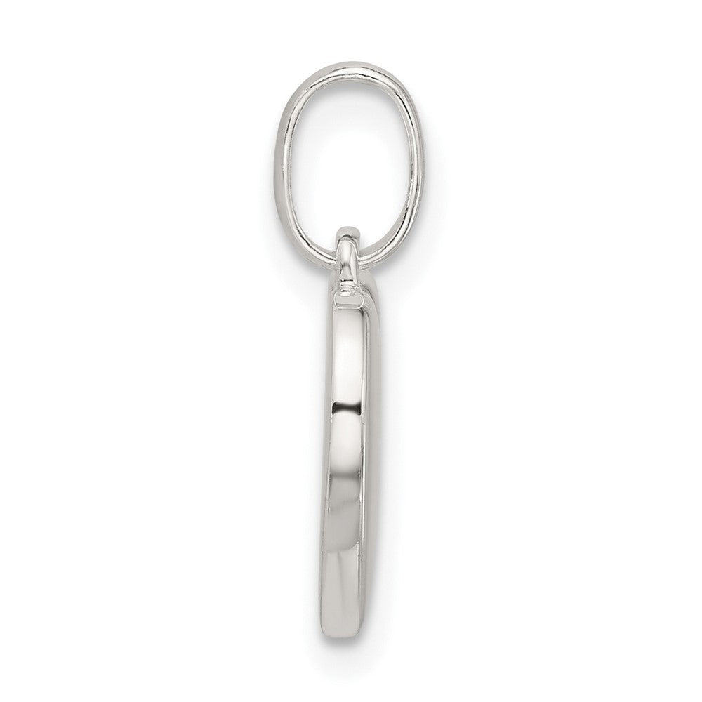 Sterlingsilber E-coated Zirkonia Herz Anhänger