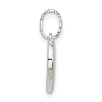 Sterlingsilber E-coated Zirkonia Herz Anhänger
