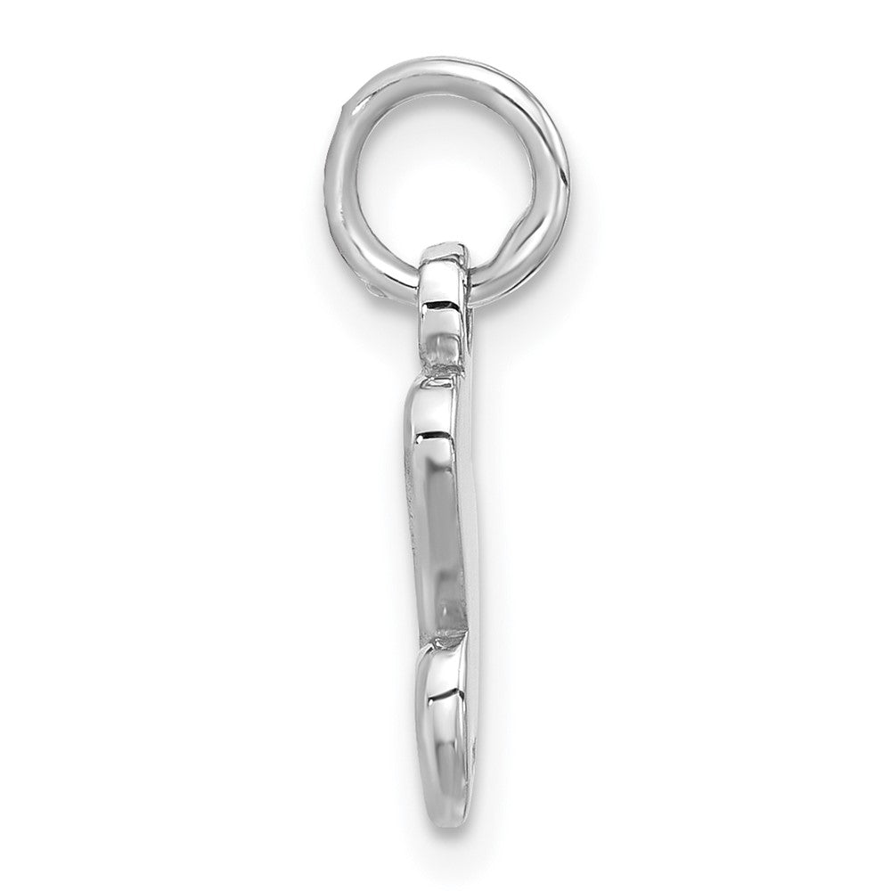 Sterlingsilber Rhodiniert Rosa Emailliert Herzen Charm Anhänger