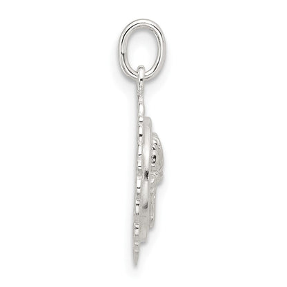 Sterlingsilber E-coated Rose Charm