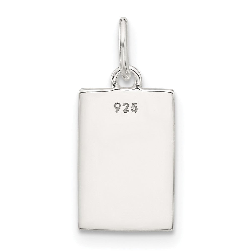 Sterlingsilber E-coated Rose Charm