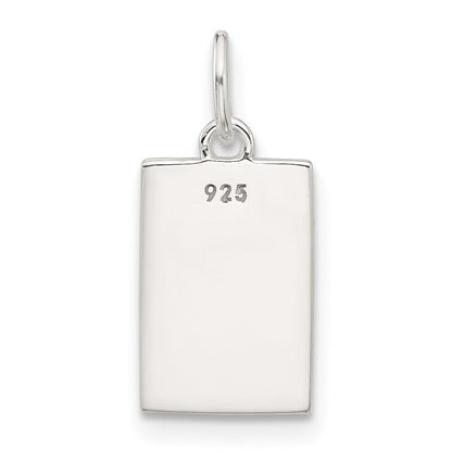 Sterlingsilber E-coated Rose Charm