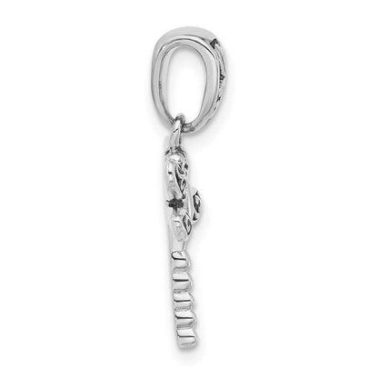 Sterlingsilber Rhodiniert Oxidiert Libelle Anhänger