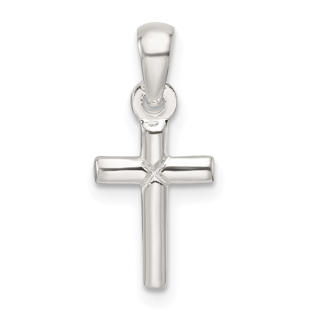 Sterlingsilber Poliert Kreuz Anhänger