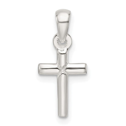 Sterlingsilber Poliert Kreuz Anhänger