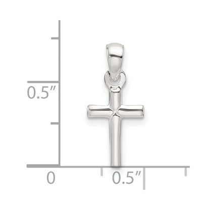 Sterlingsilber Poliert Kreuz Anhänger