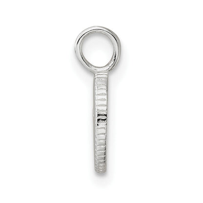 Sterlingsilber E-coating Klein Oval Ausgeschnitten Kreuz Charm