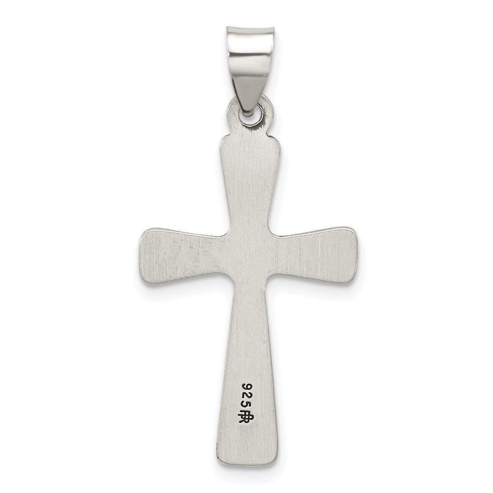 Sterlingsilber Antikisiert Massiv Kreuz Anhänger