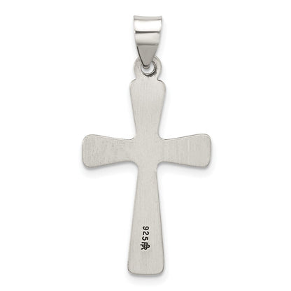 Sterlingsilber Antikisiert Massiv Kreuz Anhänger