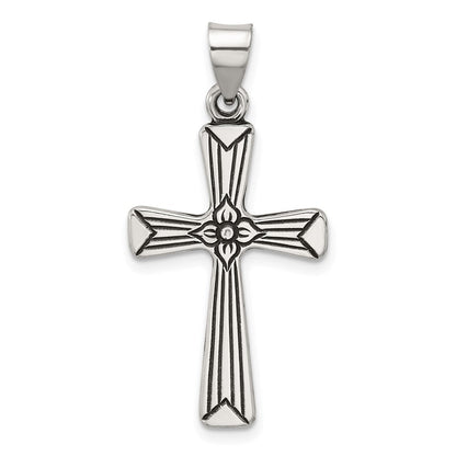 Sterlingsilber Antikisiert Massiv Kreuz Anhänger