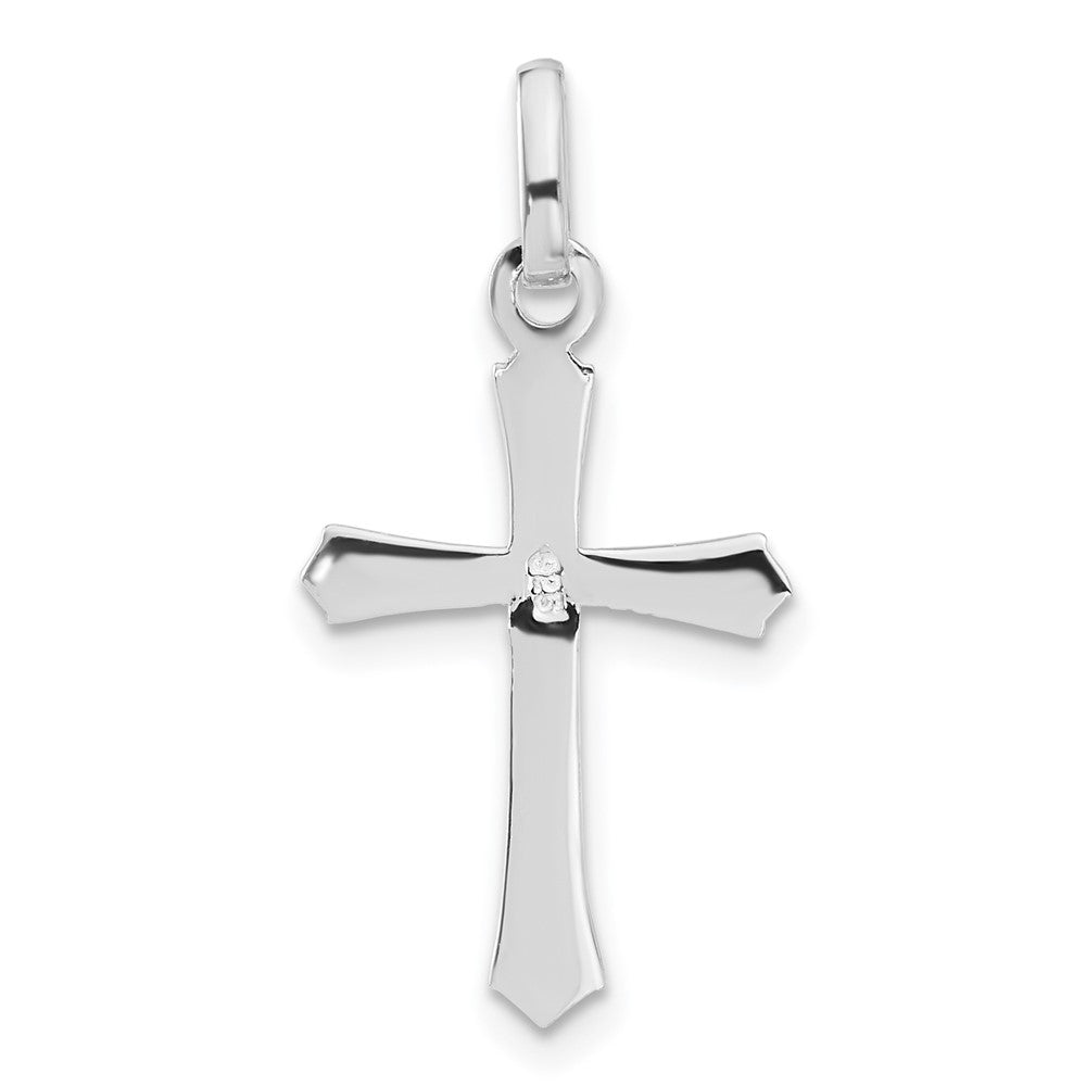 Sterlingsilber Rhodiniert Kreuz Anhänger