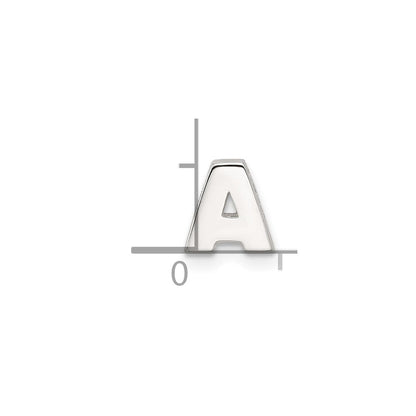 Sterlingsilber E-coated Buchstabe Anhänger Charm
