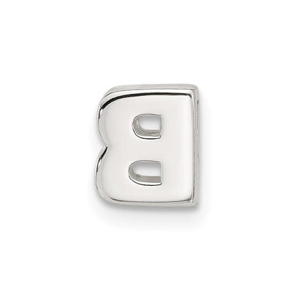 Sterlingsilber E-coated Buchstabe B Anhänger Charm